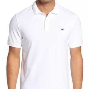 Vineyard  Vines Regular Fit Pique Polo White XL